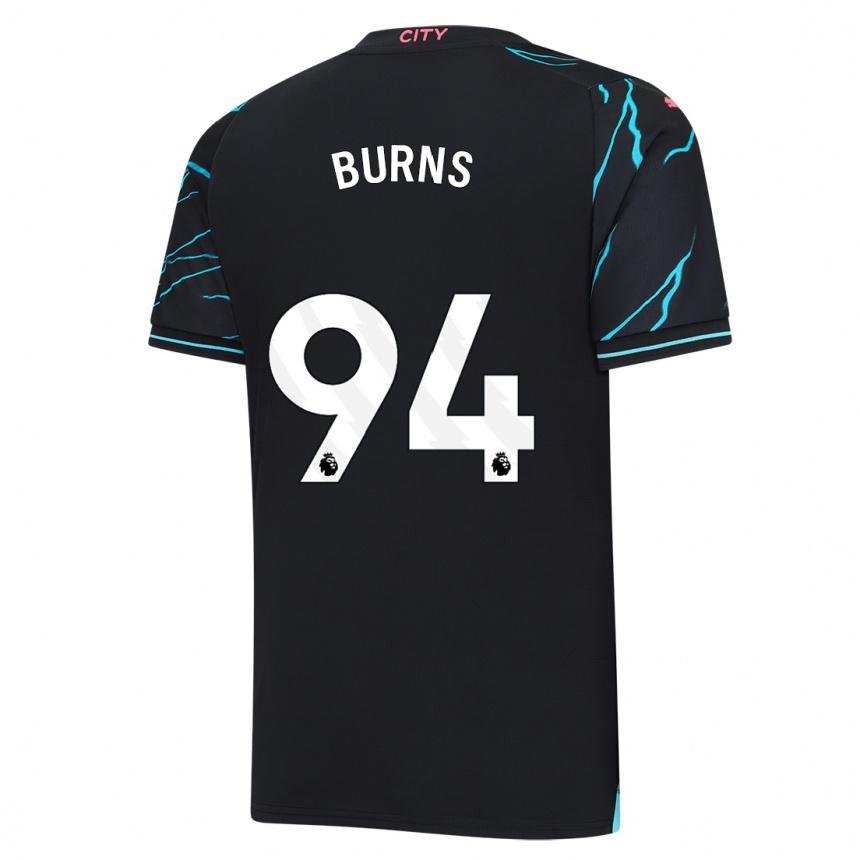 Enfant Football Maillot Finley Burns #94 Bleu Foncé Troisieme 2023/24 Canada