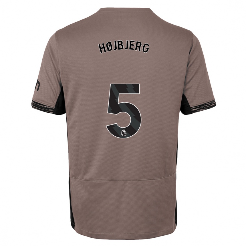 Enfant Football Maillot Pierre Emile Hojbjerg #5 Beige Foncé Troisieme 2023/24 Canada