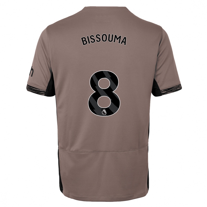 Kids  Yves Bissouma #8 Dark Beige Third Jersey 2023/24 T-Shirt Canada