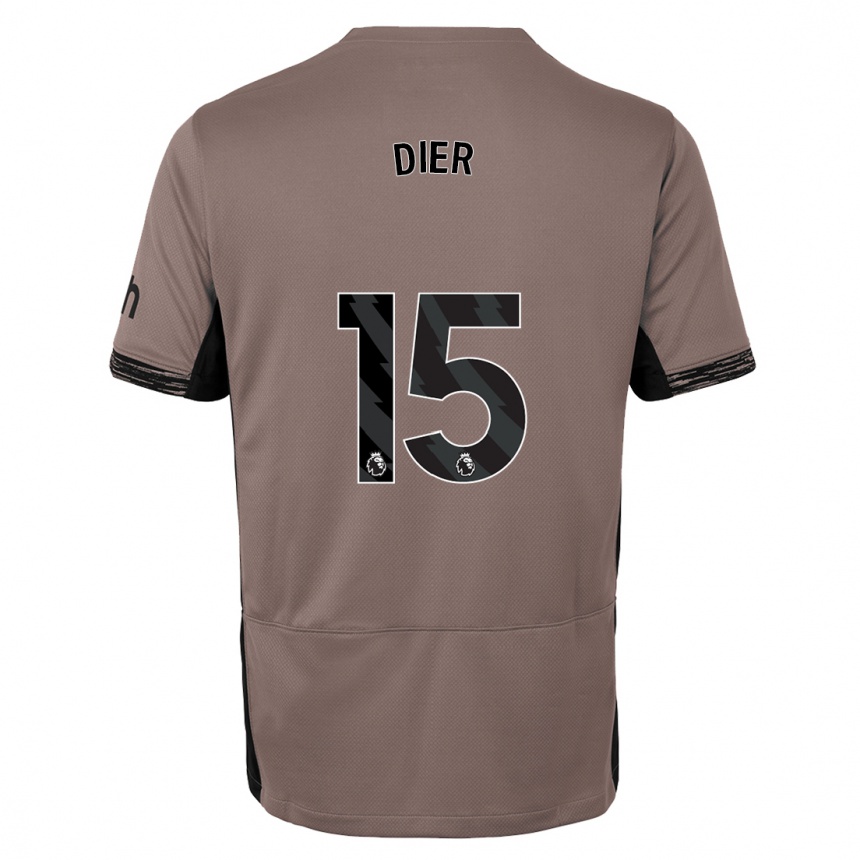 Kids  Eric Dier #15 Dark Beige Third Jersey 2023/24 T-Shirt Canada