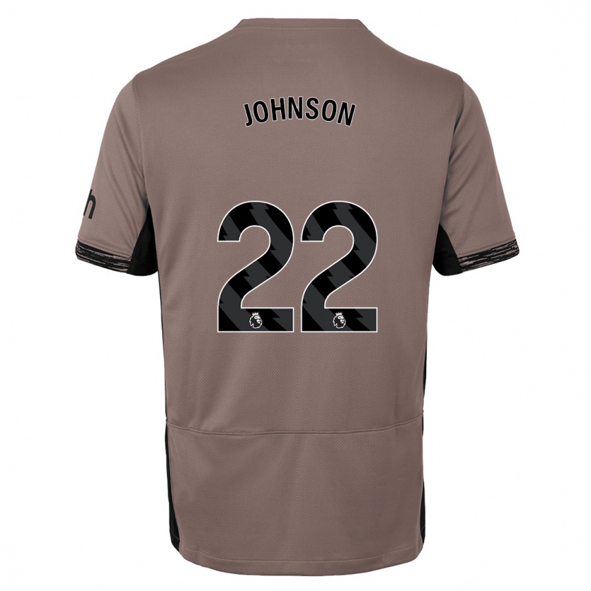 Kids  Brennan Johnson #22 Dark Beige Third Jersey 2023/24 T-Shirt Canada