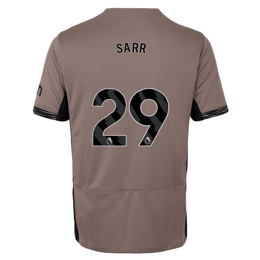 Kids  Pape Matar Sarr #29 Dark Beige Third Jersey 2023/24 T-Shirt Canada