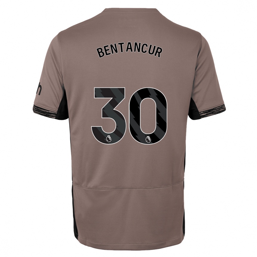 Kids  Rodrigo Bentancur #30 Dark Beige Third Jersey 2023/24 T-Shirt Canada