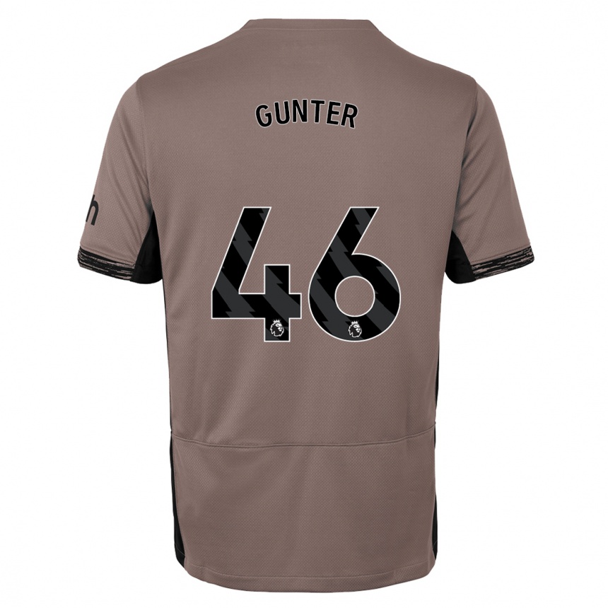 Kids Luca Gunter #46 Dark Beige Third Jersey 2023/24 T-Shirt Canada