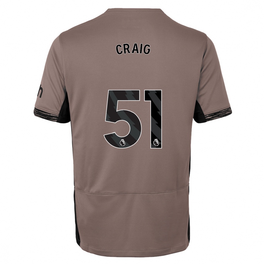 Kids Matthew Craig #51 Dark Beige Third Jersey 2023/24 T-Shirt Canada