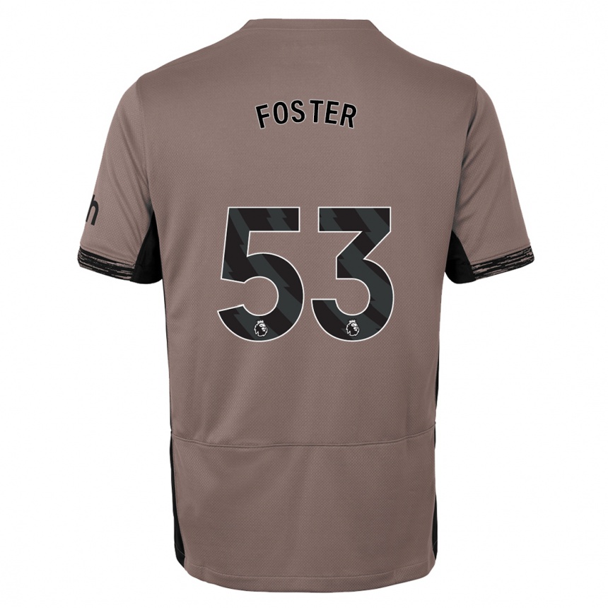 Kids Brooklyn Lyons Foster #53 Dark Beige Third Jersey 2023/24 T-Shirt Canada