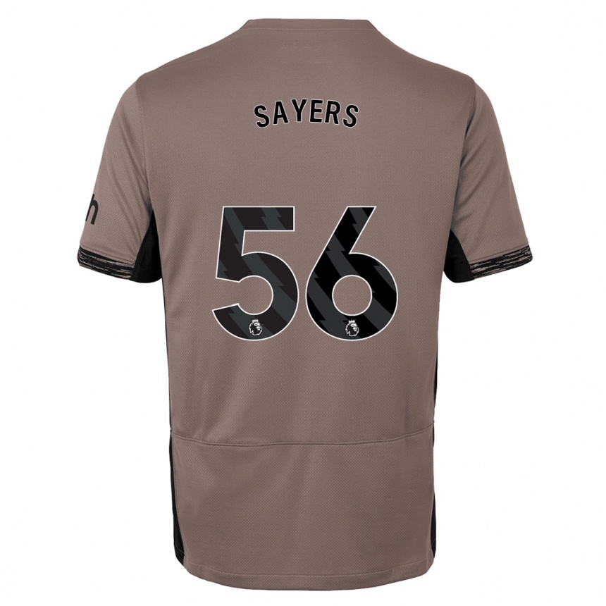 Kids  Charlie Sayers #56 Dark Beige Third Jersey 2023/24 T-Shirt Canada