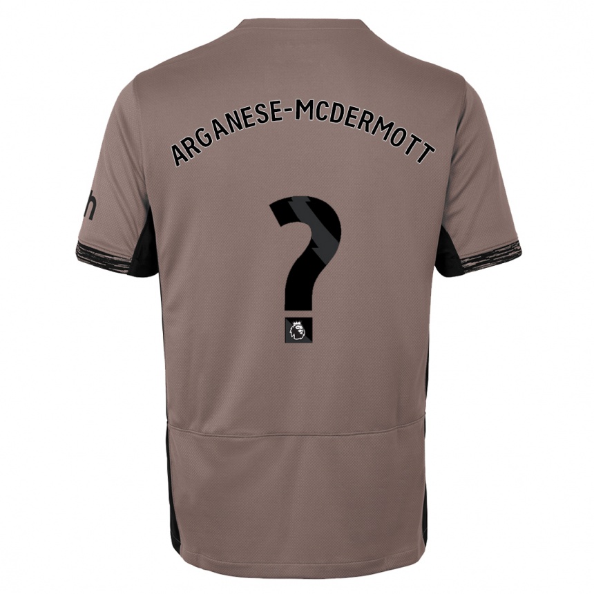 Kids  Pele Arganese-Mcdermott #0 Dark Beige Third Jersey 2023/24 T-Shirt Canada