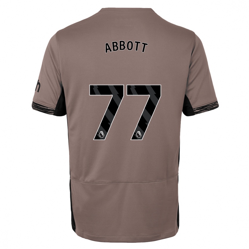 Kids  George Abbott #77 Dark Beige Third Jersey 2023/24 T-Shirt Canada