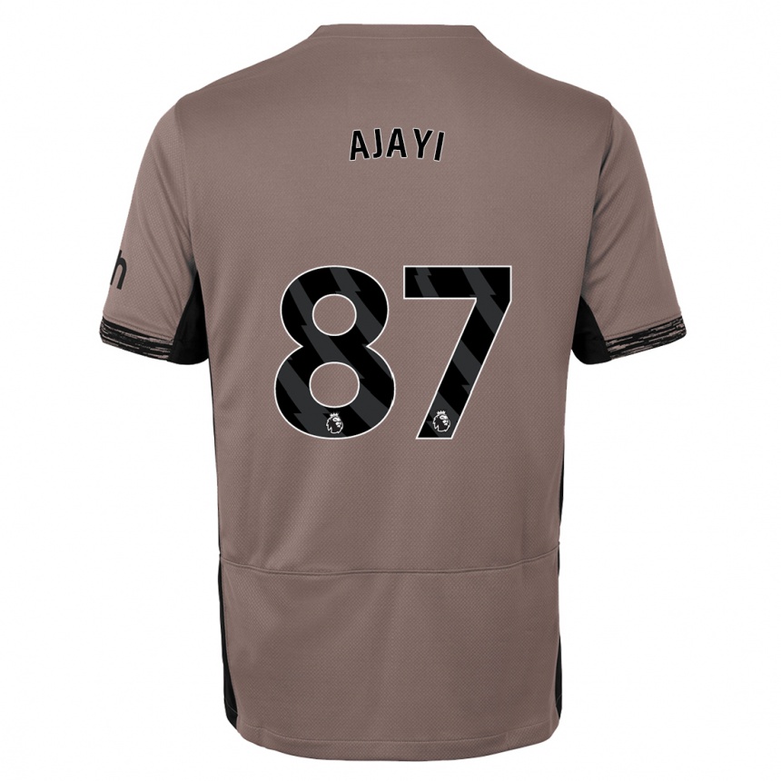 Kids  Damola Ajayi #87 Dark Beige Third Jersey 2023/24 T-Shirt Canada