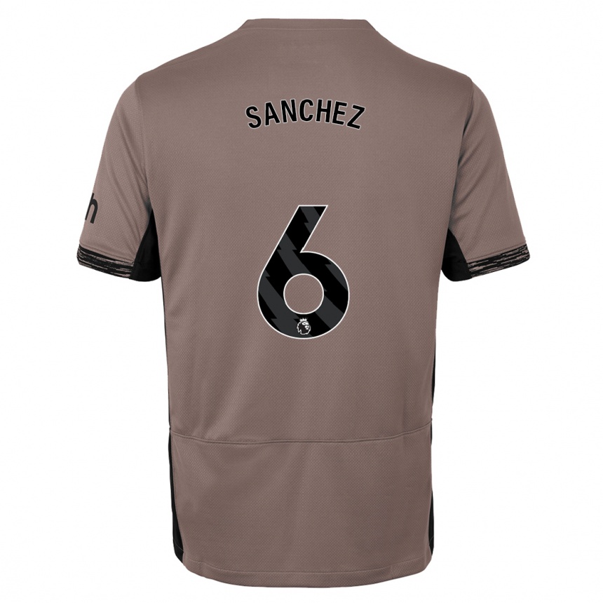 Enfant Football Maillot Davinson Sanchez #6 Beige Foncé Troisieme 2023/24 Canada