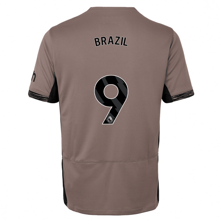 Enfant Football Maillot Ellie Brazil #9 Beige Foncé Troisieme 2023/24 Canada