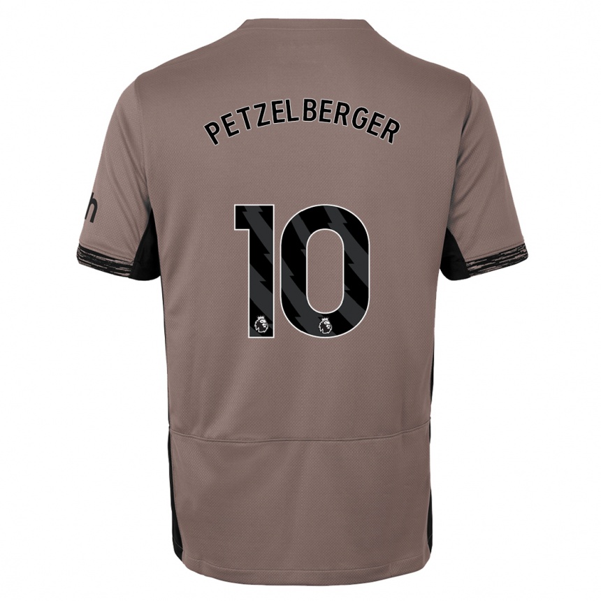 Enfant Football Maillot Ramona Petzelberger #10 Beige Foncé Troisieme 2023/24 Canada