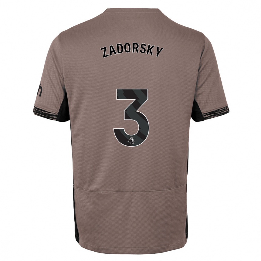 Enfant Football Maillot Shelina Zadorsky #3 Beige Foncé Troisieme 2023/24 Canada