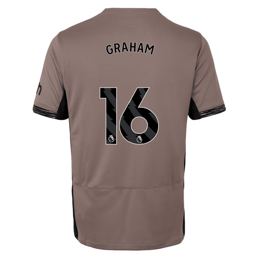 Kids Kit Graham #16 Dark Beige Third Jersey 2023/24 T-Shirt Canada