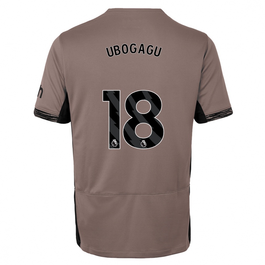 Enfant Football Maillot Chioma Ubogagu #18 Beige Foncé Troisieme 2023/24 Canada