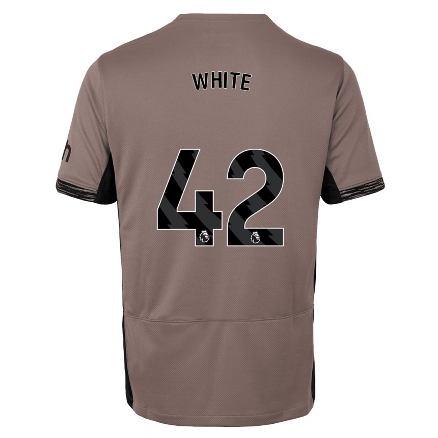 Enfant Football Maillot Harvey White #42 Beige Foncé Troisieme 2023/24 Canada