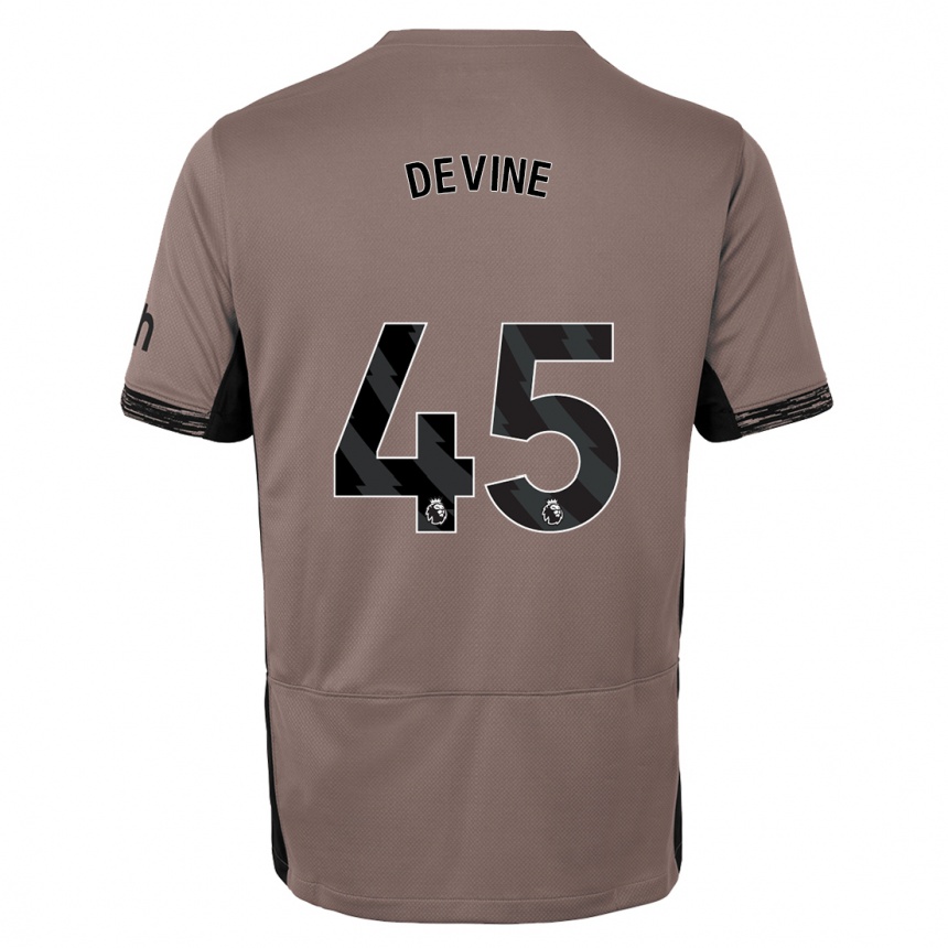 Enfant Football Maillot Alfie Devine #45 Beige Foncé Troisieme 2023/24 Canada