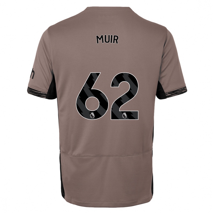 Kids  Marqes Muir #62 Dark Beige Third Jersey 2023/24 T-Shirt Canada