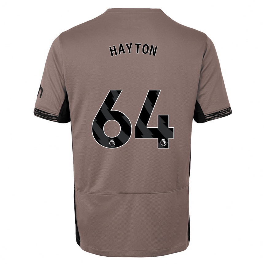 Kids Adam Hayton #64 Dark Beige Third Jersey 2023/24 T-Shirt Canada