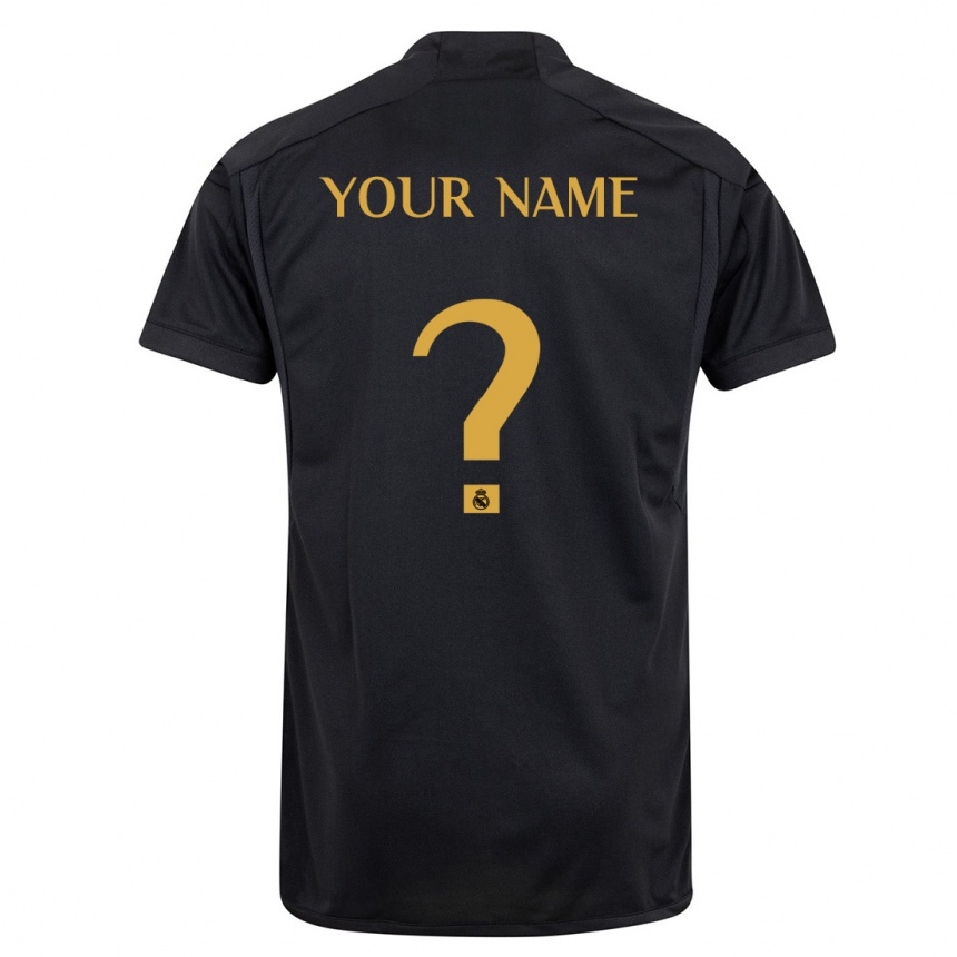 Kids  Your Name #0 Black Third Jersey 2023/24 T-Shirt Canada