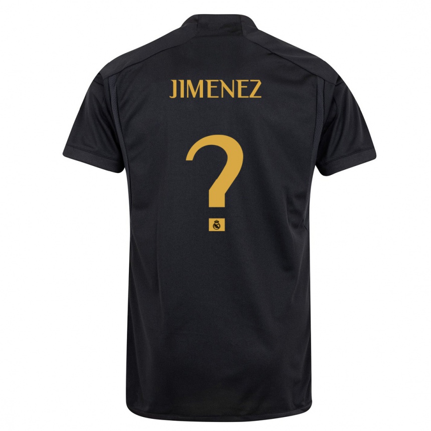 Kids David Jimenez #0 Black Third Jersey 2023/24 T-Shirt Canada