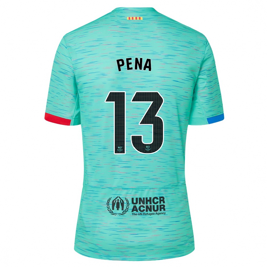 Kids  Inaki Pena #13 Light Aqua Third Jersey 2023/24 T-Shirt Canada