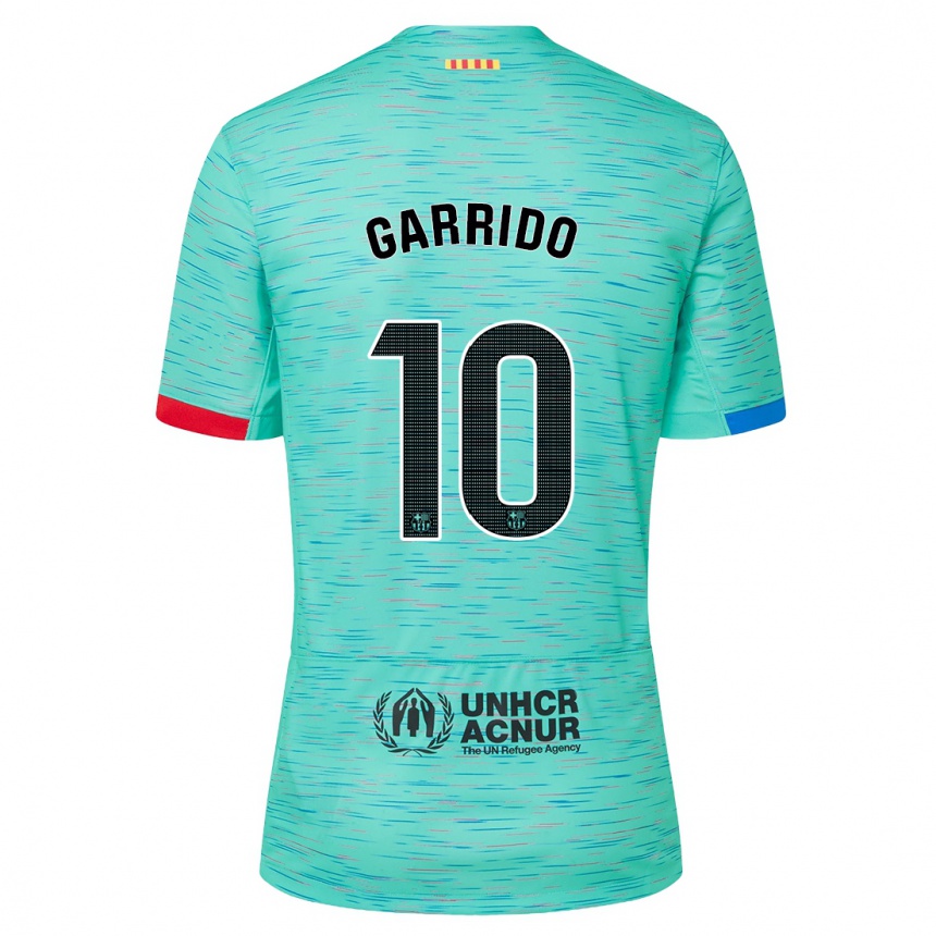 Enfant Football Maillot Aleix Garrido #10 Aqua Clair Troisieme 2023/24 Canada