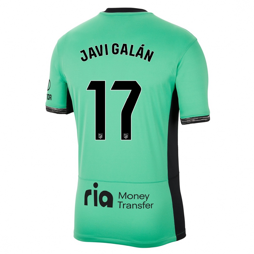 Kids Javi Galán #17 Spring Green Third Jersey 2023/24 T-Shirt Canada