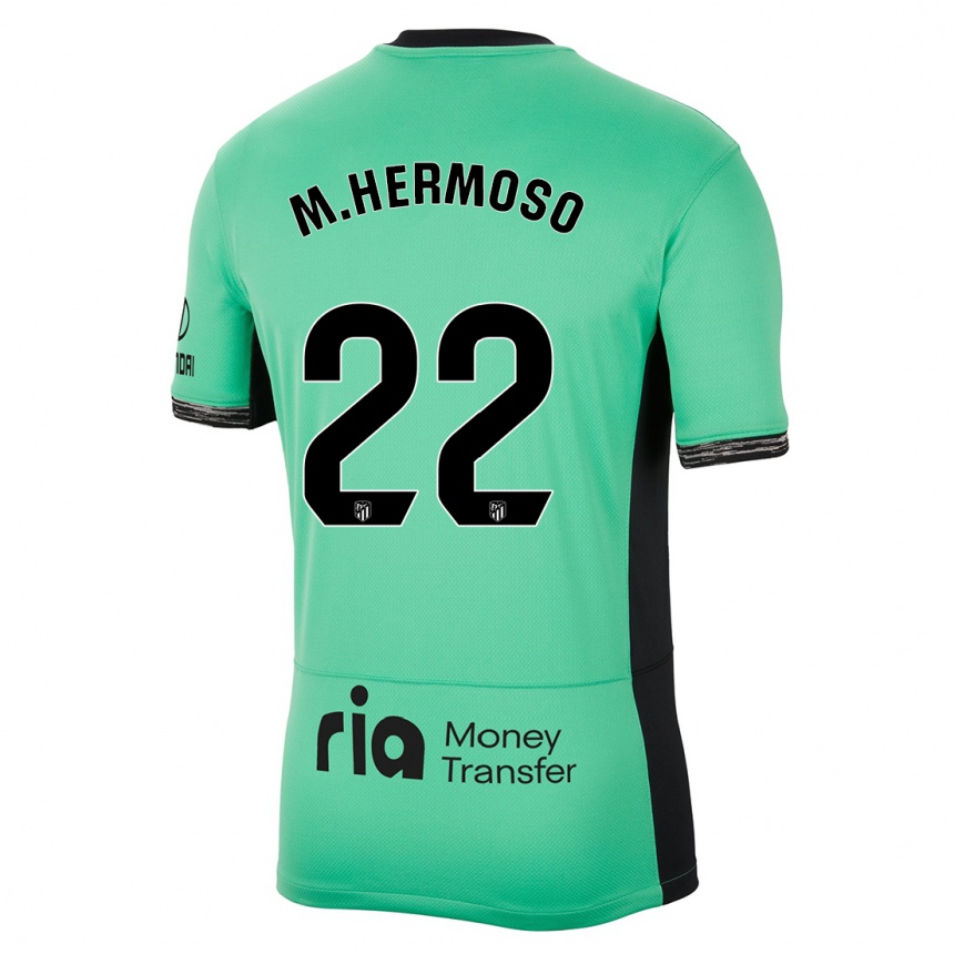 Kids Mario Hermoso #22 Spring Green Third Jersey 2023/24 T-Shirt Canada