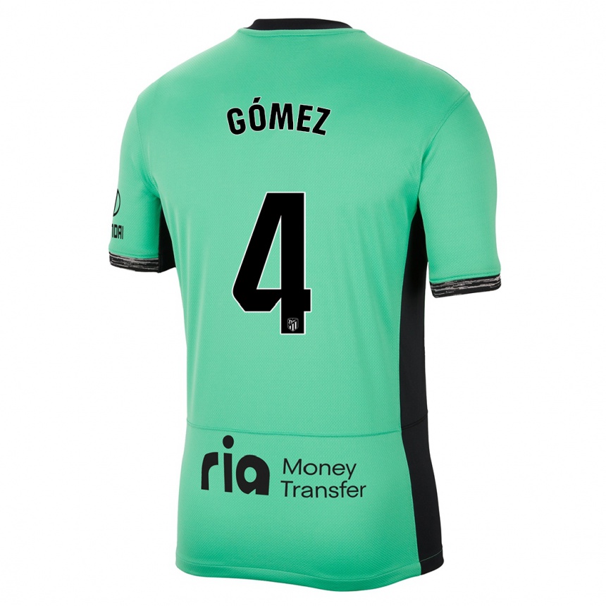 Kids Mariano Gómez #4 Spring Green Third Jersey 2023/24 T-Shirt Canada