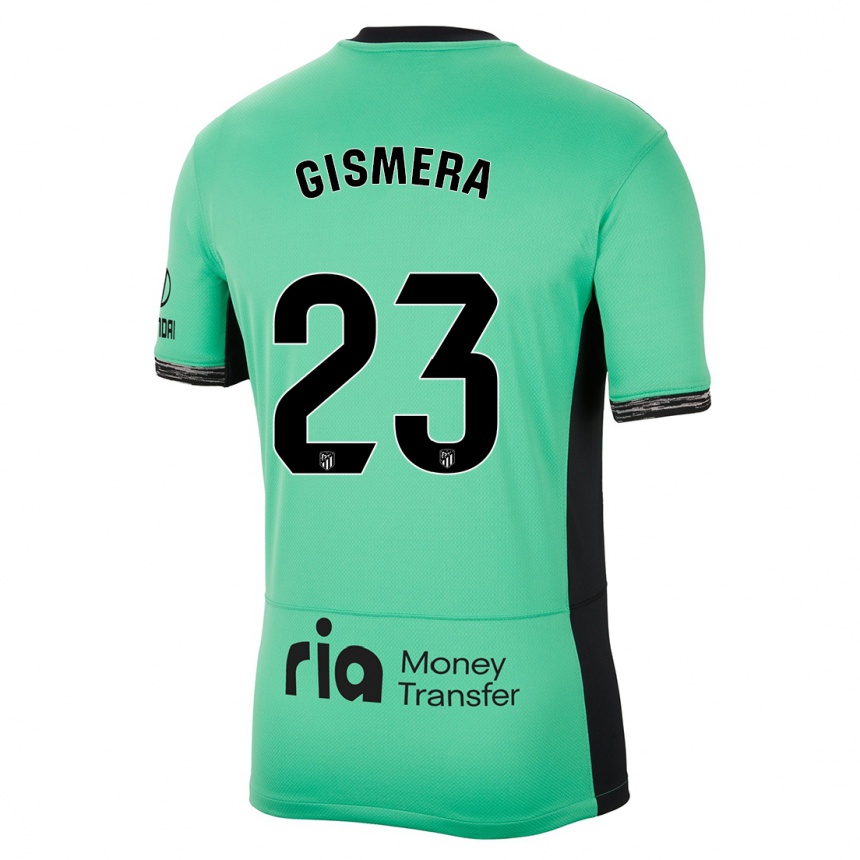 Kids  Aitor Gismera #23 Spring Green Third Jersey 2023/24 T-Shirt Canada