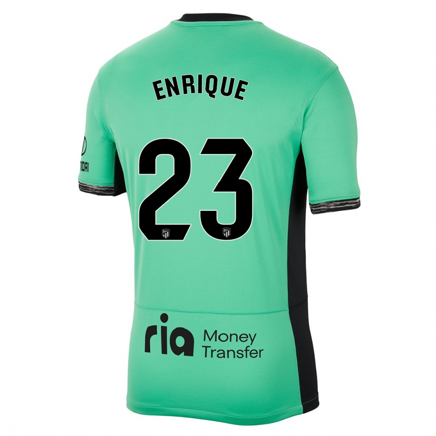 Kids  Gustavo Enrique #23 Spring Green Third Jersey 2023/24 T-Shirt Canada