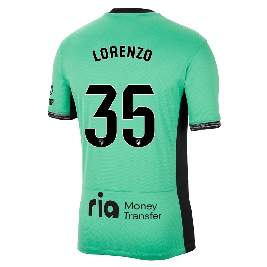 Kids Diego Lorenzo #35 Spring Green Third Jersey 2023/24 T-Shirt Canada