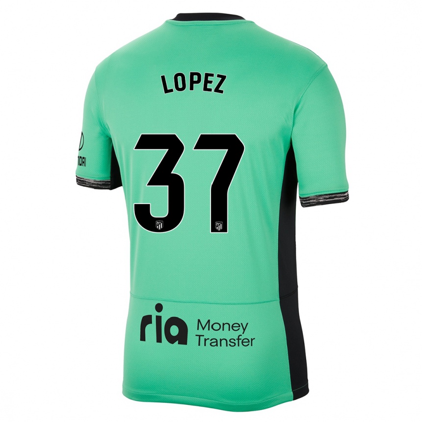 Kids Alex Lopez #37 Spring Green Third Jersey 2023/24 T-Shirt Canada