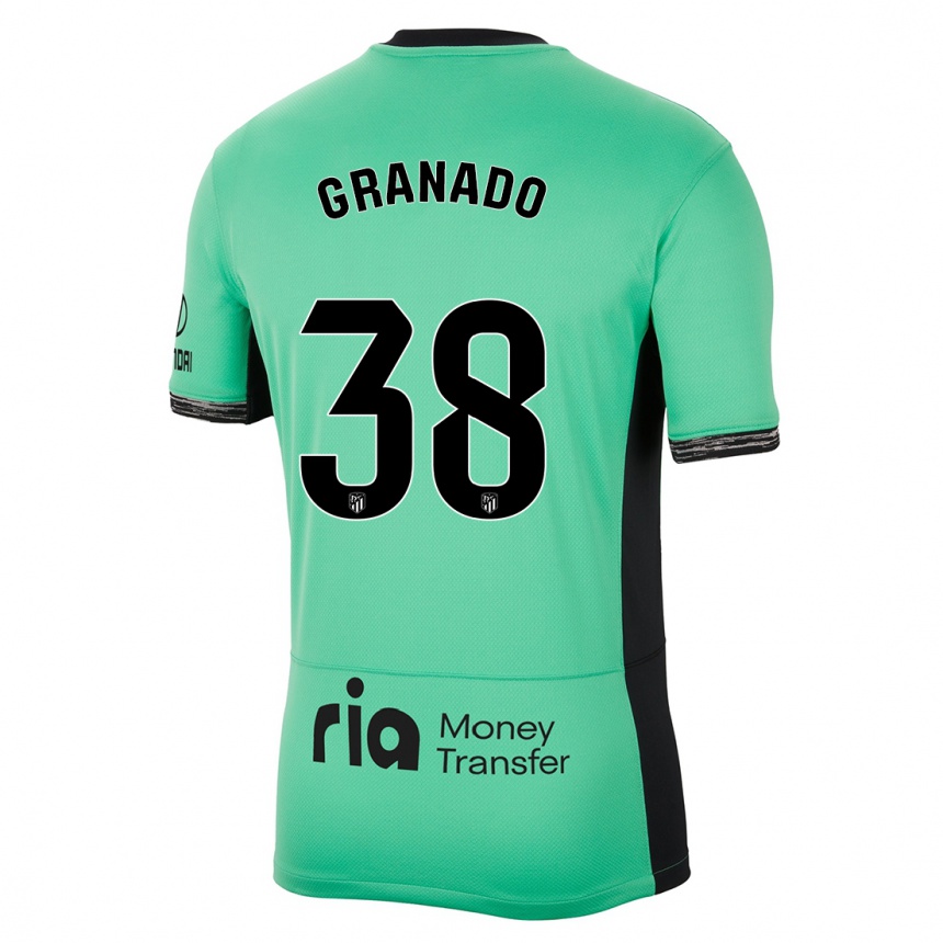 Kids Adrian Granado #38 Spring Green Third Jersey 2023/24 T-Shirt Canada