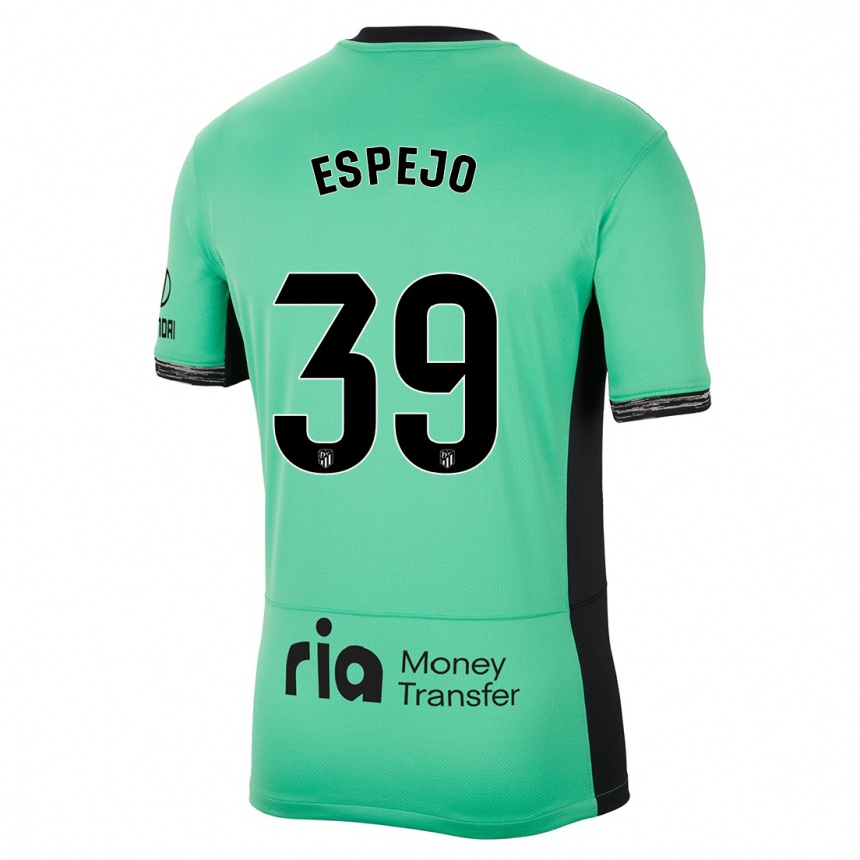 Kids  Diego Espejo #39 Spring Green Third Jersey 2023/24 T-Shirt Canada