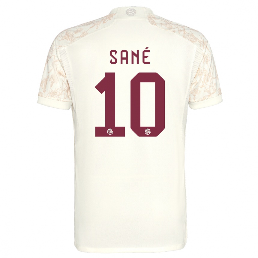 Kids Leroy Sane #10 Off White Third Jersey 2023/24 T-Shirt Canada