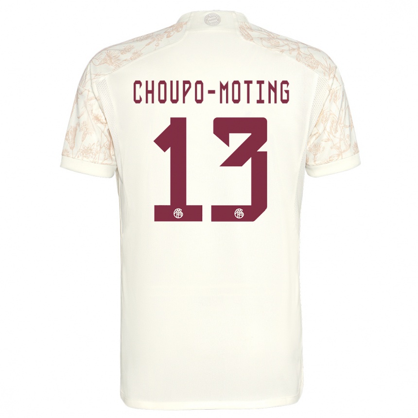 Kids  Eric Maxim Choupo-Moting #13 Off White Third Jersey 2023/24 T-Shirt Canada