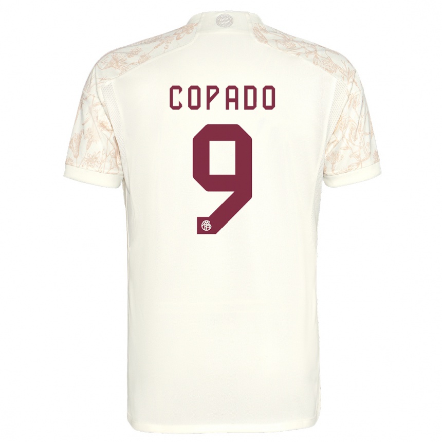 Kids Lucas Copado #9 Off White Third Jersey 2023/24 T-Shirt Canada