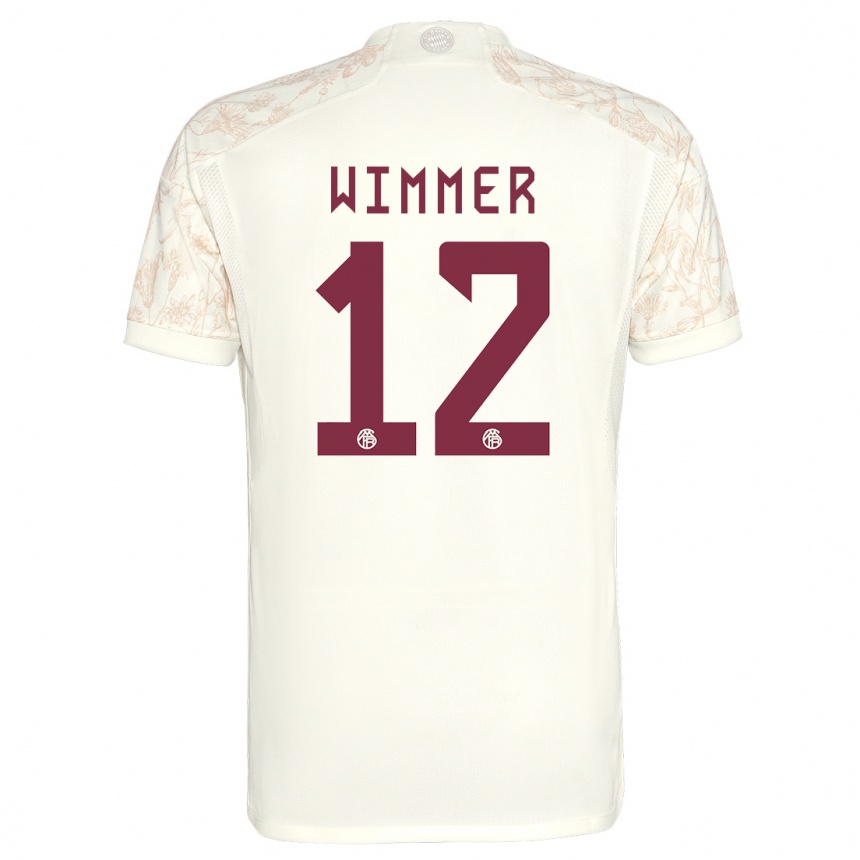 Kids Benedikt Wimmer #12 Off White Third Jersey 2023/24 T-Shirt Canada