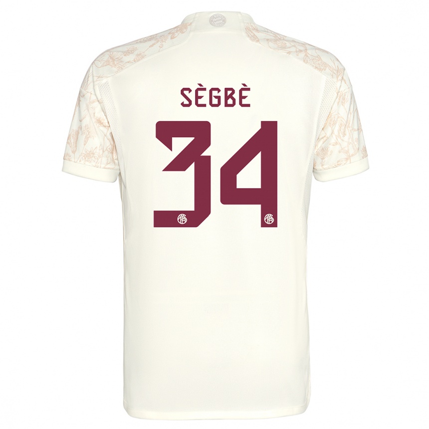 Kids Désiré Sègbè #34 Off White Third Jersey 2023/24 T-Shirt Canada