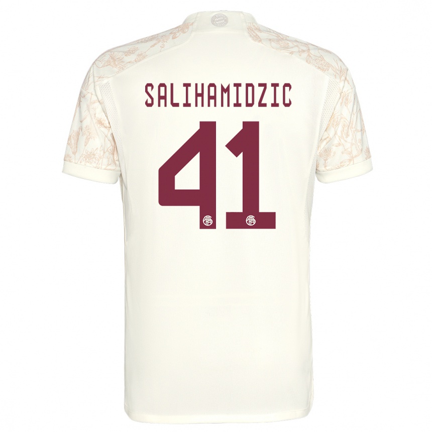 Kids  Nick Salihamidzic #41 Off White Third Jersey 2023/24 T-Shirt Canada