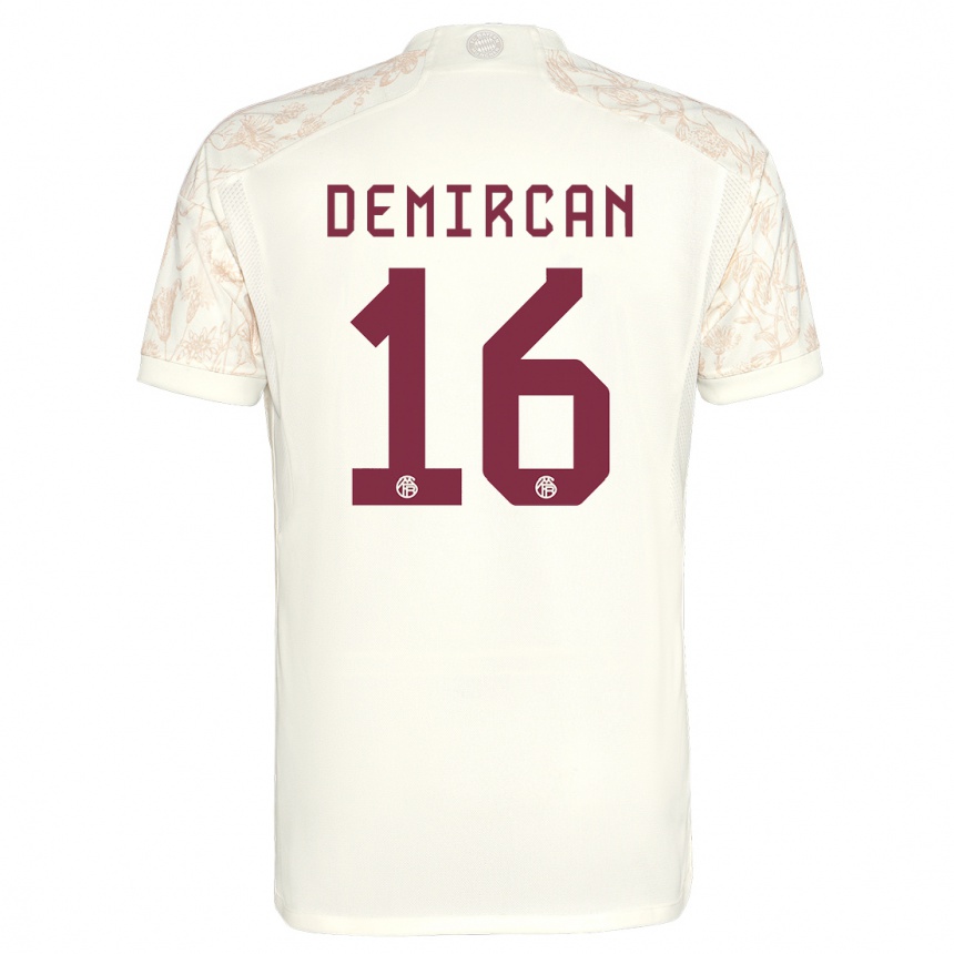 Kids Emirhan Demircan #16 Off White Third Jersey 2023/24 T-Shirt Canada