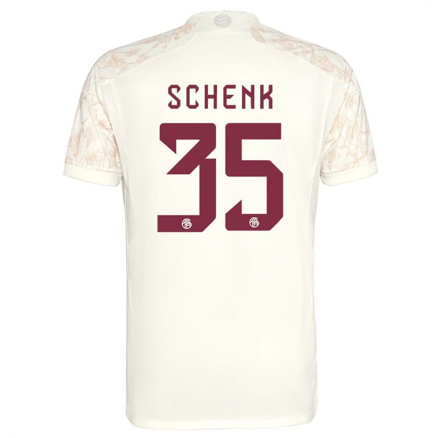 Kids Johannes Schenk #35 Off White Third Jersey 2023/24 T-Shirt Canada