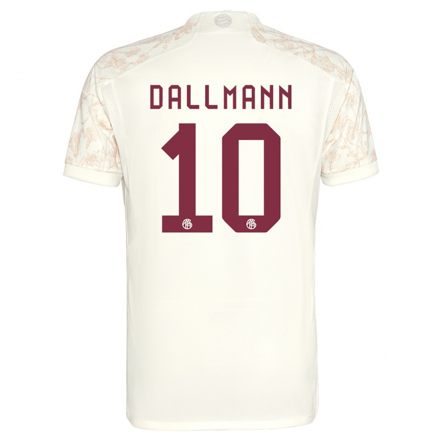 Enfant Football Maillot Linda Dallmann #10 Blanc Cassé Troisieme 2023/24 Canada