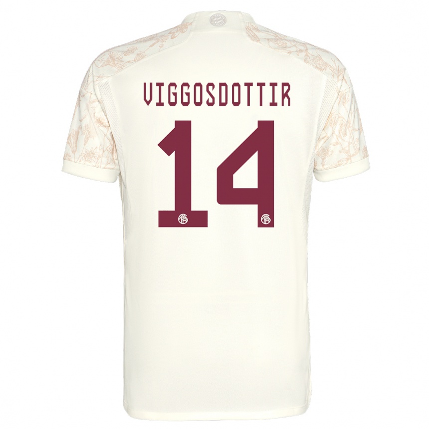 Kids Glodis Perla Viggosdottir #14 Off White Third Jersey 2023/24 T-Shirt Canada