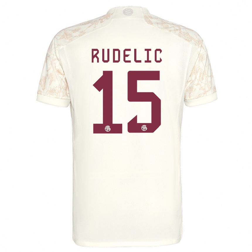 Kids  Ivana Rudelic #15 Off White Third Jersey 2023/24 T-Shirt Canada