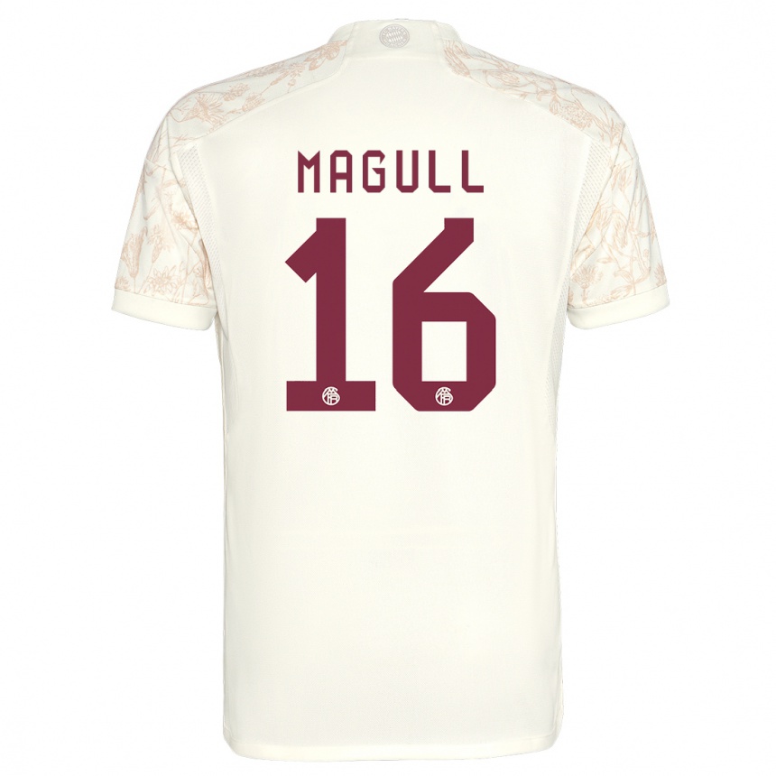 Enfant Football Maillot Lina Magull #16 Blanc Cassé Troisieme 2023/24 Canada