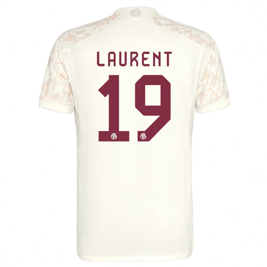 Kids Emelyne Laurent #19 Off White Third Jersey 2023/24 T-Shirt Canada